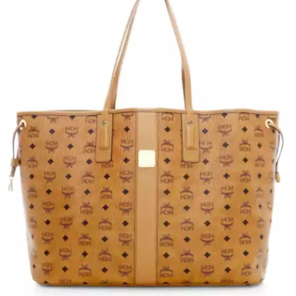 MCM Liz Reversible Large Tote-Cognac - Picture 1 of 8